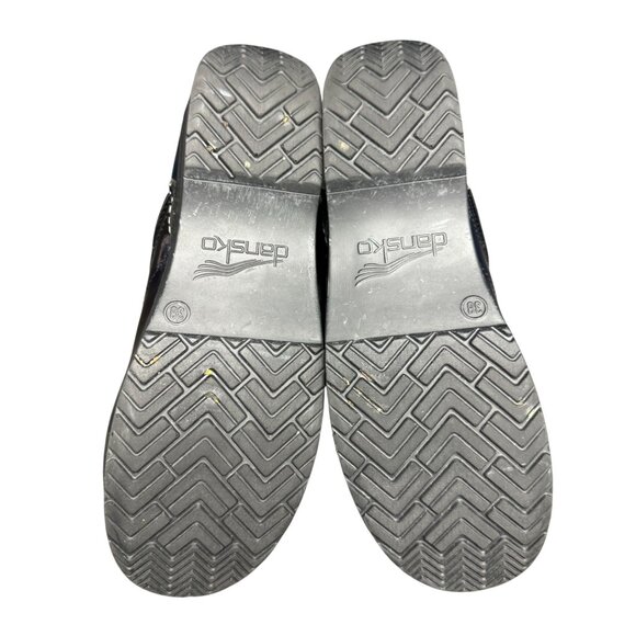 Dansko Professional Clogs Women's Patent Iridescent Blue Slip-Resistant, Sz 38 - Picture 9 of 10